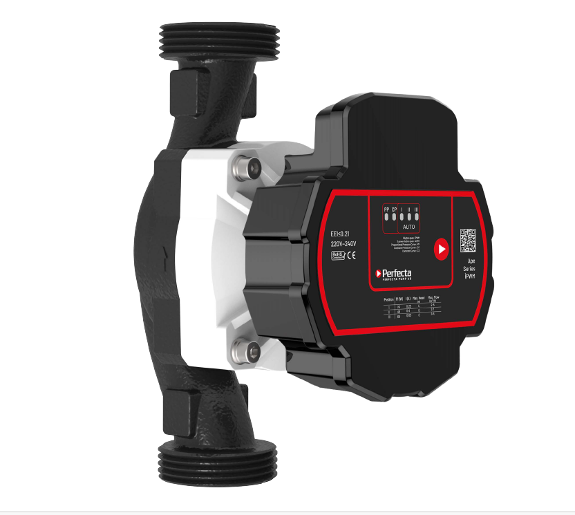 Perfecta Core2 25U-6-130 Pcirkulationspump med displaycirkulationspump med display